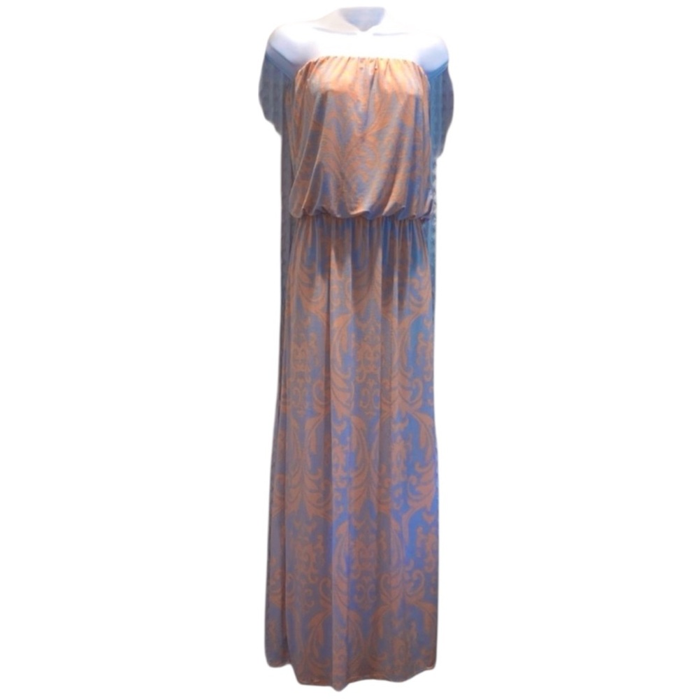 Filly Flair Drapey Tube Top Maxi Dress